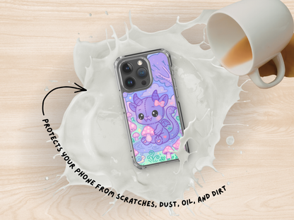 Kawaii Chupacabra iPhone Case – Pastel Cryptid Mushroom Phone Cover