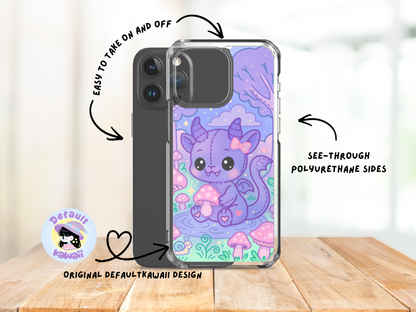 Kawaii Chupacabra iPhone Case – Pastel Cryptid Mushroom Phone Cover