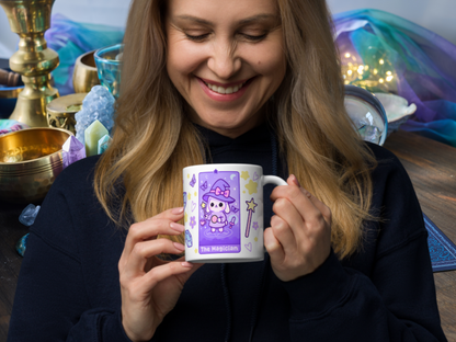 DefaultKawaii The Magician Tarot Mug 11oz – Manifesting My Morning Brew Pastel Witchcore