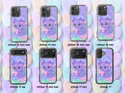 Kawaii Chupacabra iPhone Case – Pastel Cryptid Mushroom Phone Cover