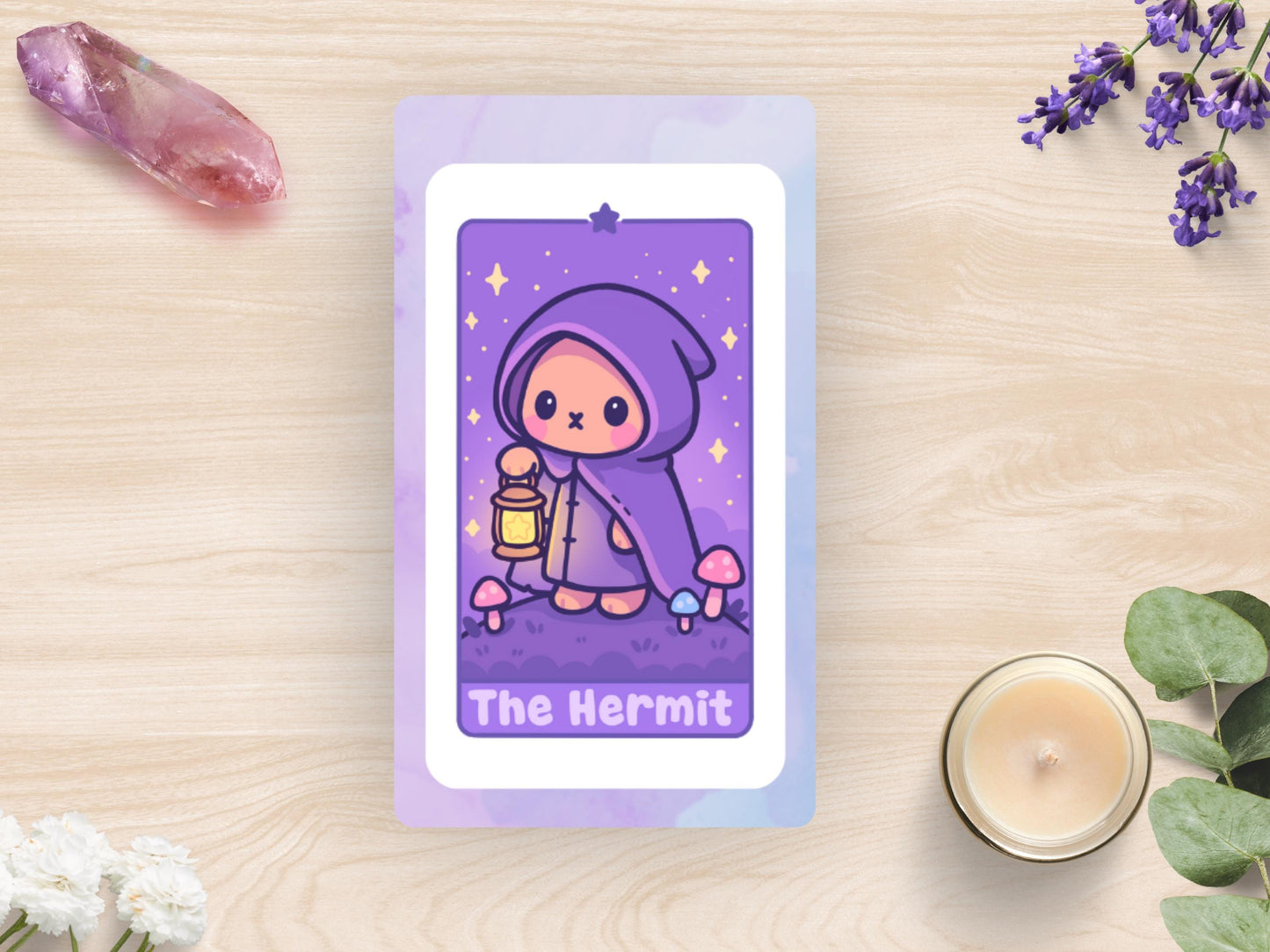 Kawaii Tarot Stickers: Love, Lessons & Destiny - Waterproof Vinyl Sheet