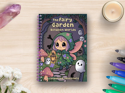 Handmade Fairy Garden A4 Coloring Book: Pastel Spooky Gothic Adventure