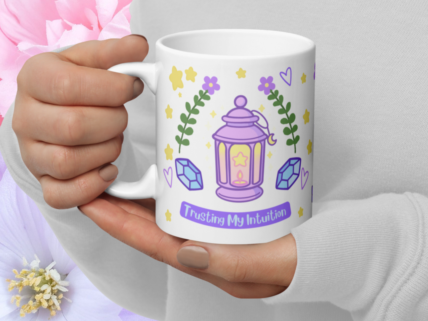 DefaultKawaii The Magician Tarot Mug 11oz – Manifesting My Morning Brew Pastel Witchcore
