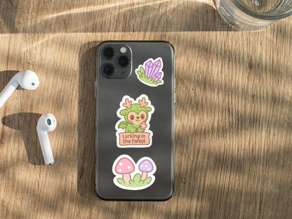 Kawaii Cryptid Sticker Pack: Pastel Spooky Die-Cut Vinyl Decals