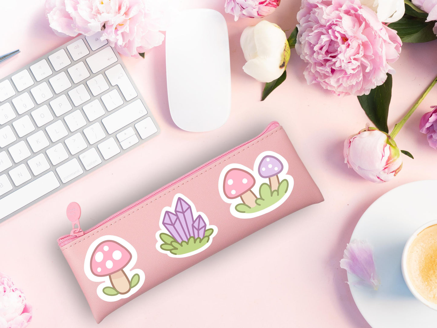 Kawaii Cryptid Sticker Pack: Pastel Spooky Die-Cut Vinyl Decals