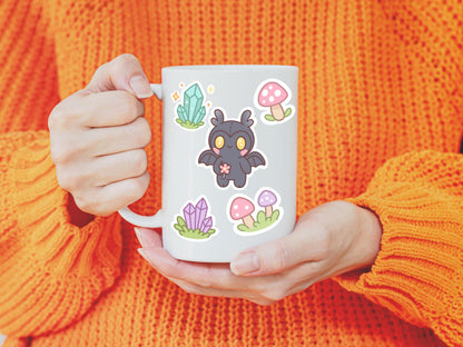 Kawaii Cryptid Sticker Pack: Pastel Spooky Die-Cut Vinyl Decals